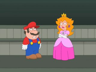 family guy. mario rescues the princess